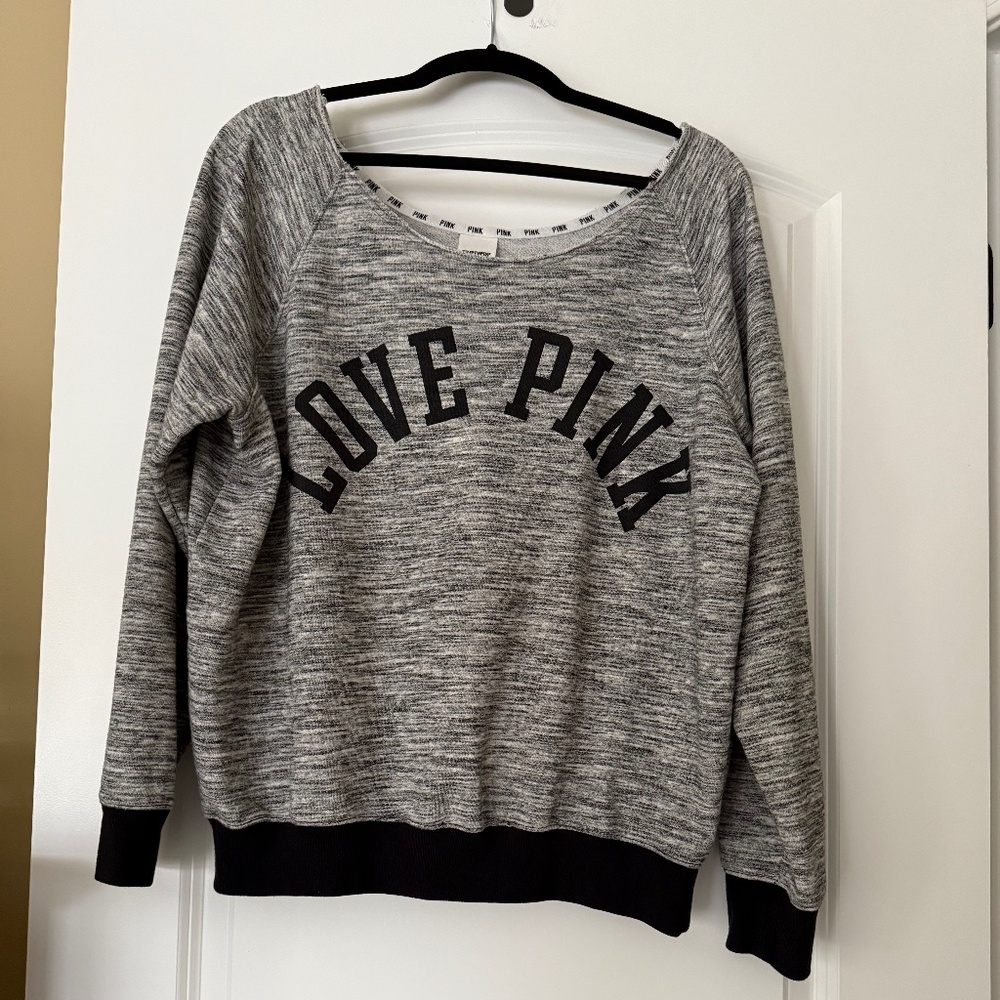 Victoria's Secret Pink Vintage Off the Shoulder Sweatshirt!